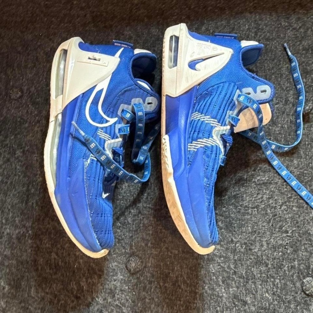 Nike LeBron Witness 7 Basketball Shoes Mens 9 Royal Blue White DQ9843-401 - Picture 4 of 6
